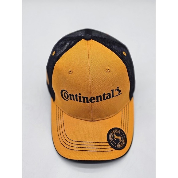 Martin Marketing Other - Continental Tire Trucker Cap Hat Embroidered Logo Yellow/Black OSFA Adjustable